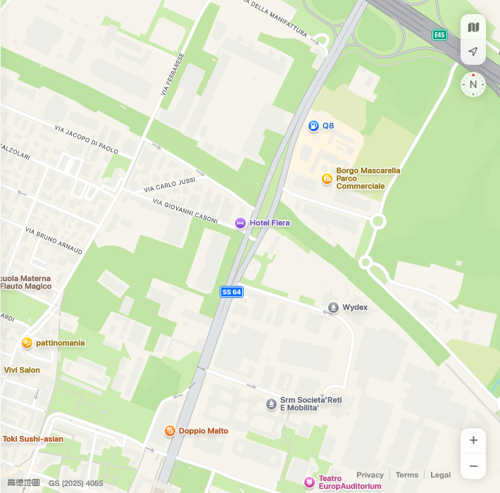 Mappa di Angela Parrucchieri a Bologna